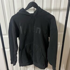 lululemon athletica black on black hoodie